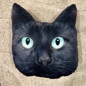 Black Cat Throw Pillow